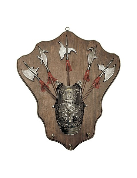 Panoplie hallebardes médiévales