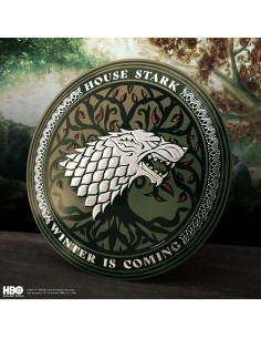 Plaque décorative en aluminium Stark Game of Thrones, 30 cm.