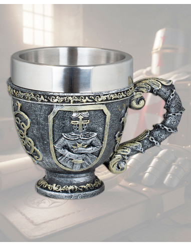 Bol en résine Templier de Tole10, 10,5 cm.