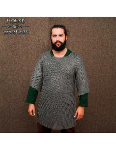 Cotte de mailles en acier doux modèle Haubergeon (8 mm.)