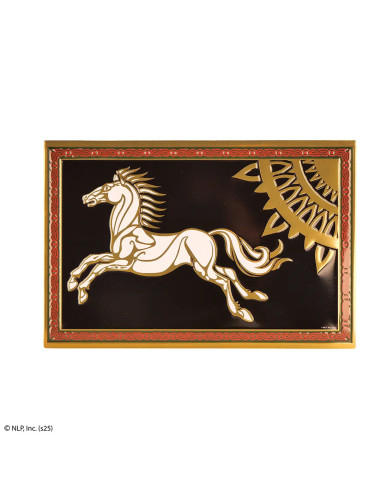 Plaque en aluminium Drapeau de Rohan, Le Seigneur des Anneaux