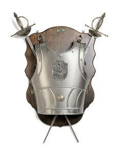 Panoplie de cuirasse et épées