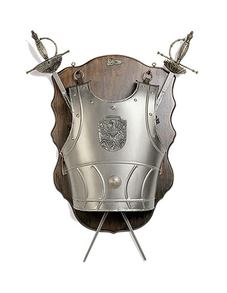 Panoplie de cuirasse et épées
