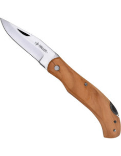 Couteau pliant Backlock en noyer en acier inoxydable 420