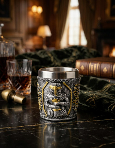 Verre à shot Templier or-argent (6 cm.)