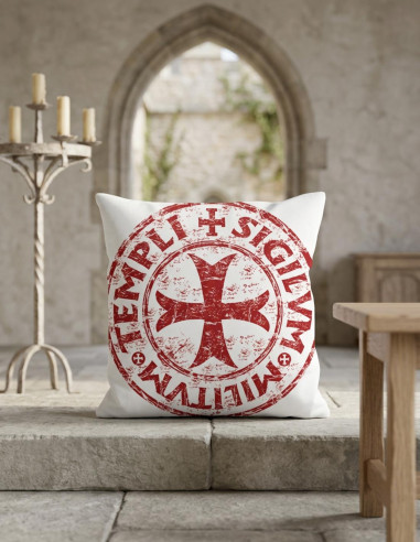 Coussin médiéval Croix-Bouclier des Templiers