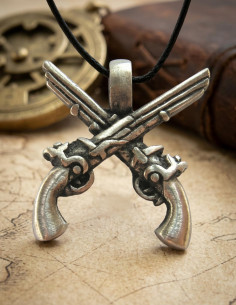 Pendentif pistolets pirates