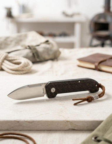 Couteau de camp Albainox, modèle poignée laser