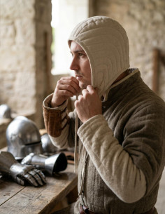 crêpe matelassé naturel