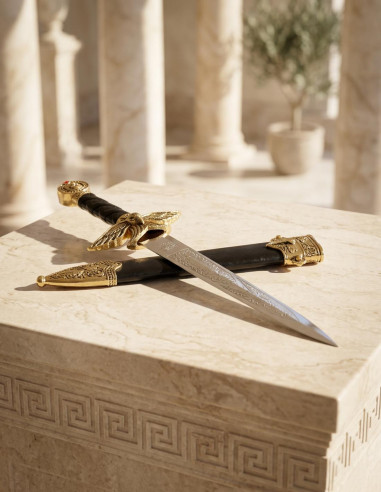 Roman Dague avec fourreau (39 cms).