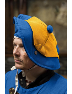 Chapeau Impérial Warhammer Armurerie Bleu-Jaune 2