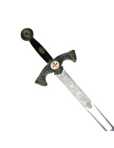 Épée templière décorée