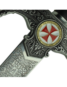 Épée templière décorée 2