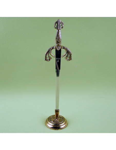 Socle en alcantara pour 1 ouvre-lettres