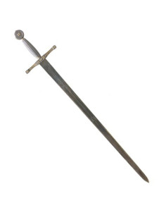 Épée Excalibur aux finitions argent et or, fabriquée à... 2