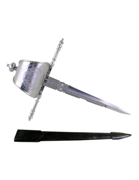 Dague main gauche avec fourreau