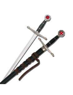 Épée templière pour enfants avec fourreau 2