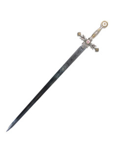 Épée templière décorée