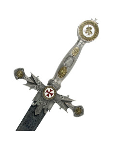 Épée templière décorée 2