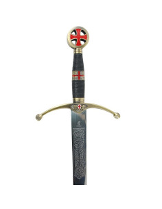 Épée décorative des croisés avec gravures
