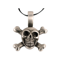 pendentif tête de mort gothique