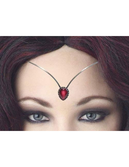 Diadème avec perles de cristal