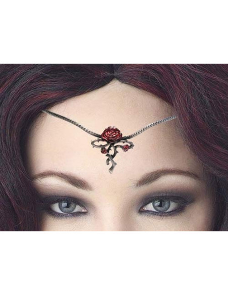 Diadème avec perles de cristal