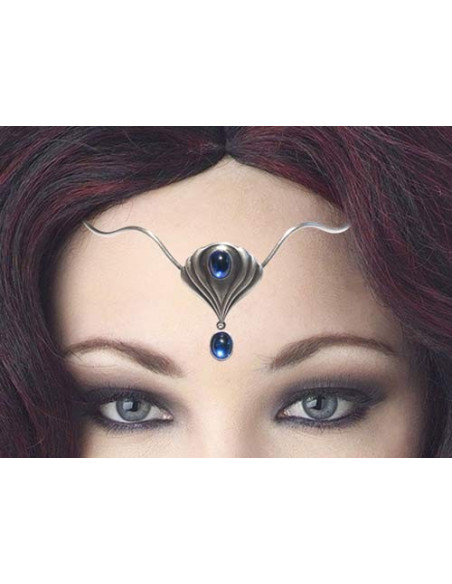 Diadème avec perles de cristal