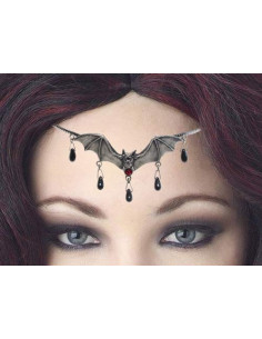 Diadème avec perles de cristal