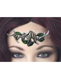 Diadème avec perles de cristal