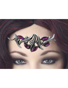 Diadème avec perles de cristal