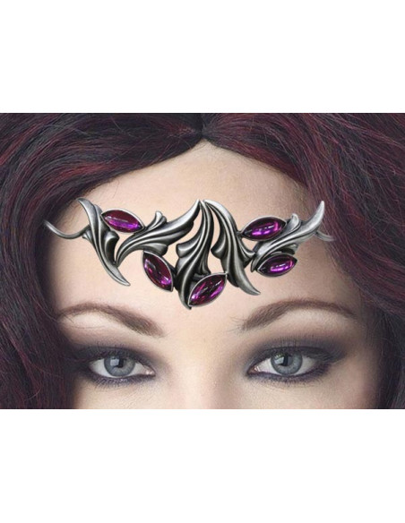 Diadème avec perles de cristal