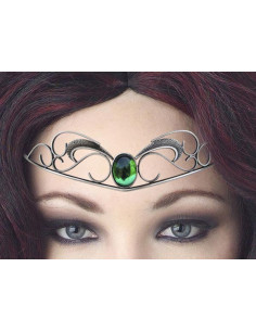 Diadème avec perles de cristal