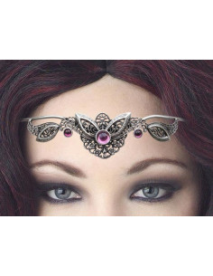 Diadème avec perles de cristal