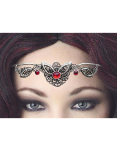 Diadème avec perles de cristal