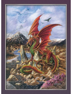Affiche Dragon de feu (30 x 40,5 cm)