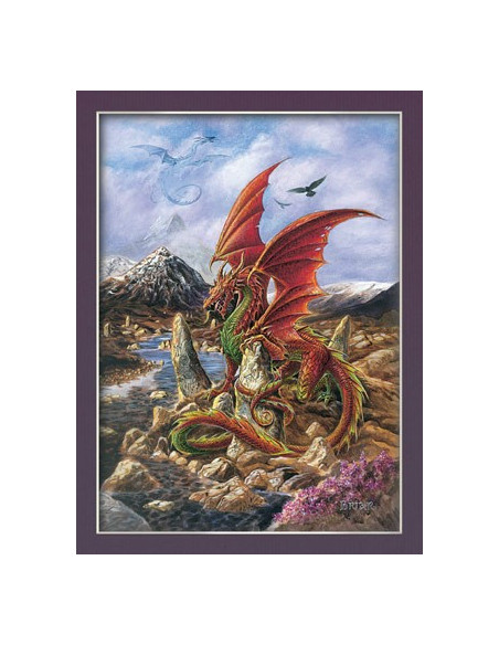 Affiche Dragon de feu (30 x 40,5 cm)