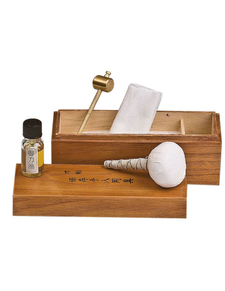 Lame en acier au carbone Katana pratique, étui et kit de nettoyage