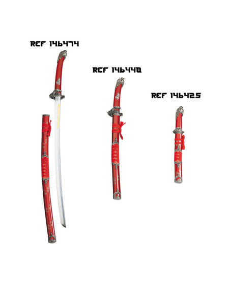 The translation of "Katana Serpiente Roja" from Spanish to French is "Katana Serpent Rouge."