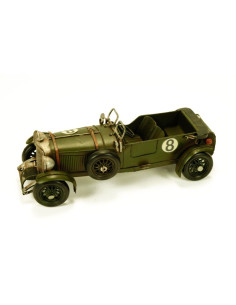 Vieille voiture de course miniature