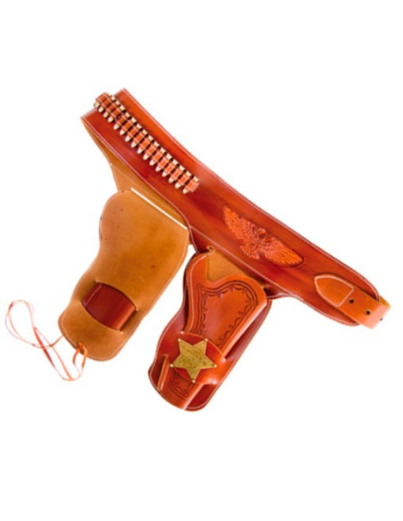 cartouchière Sheriff pour 2 revolvers