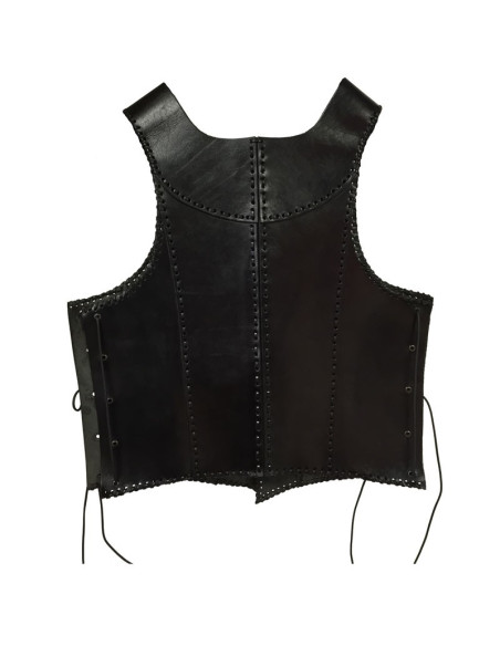 Armure médiévale en cuir noir