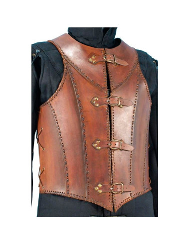 cuir marron armure médiévale