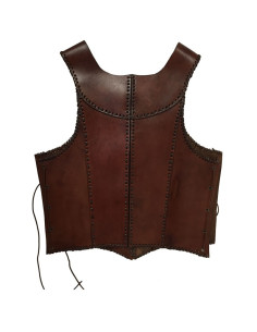 Armure médiévale en cuir marron 2
