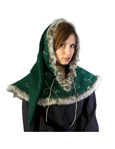 Lacets de capuche médiévaux verts