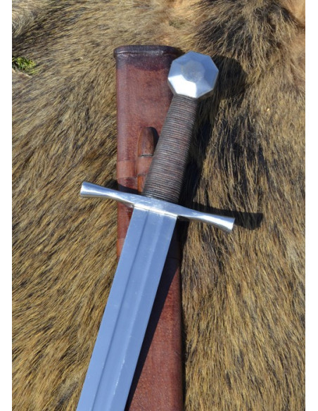 Pommeau octogonal Sword Crusader, avec fourreau