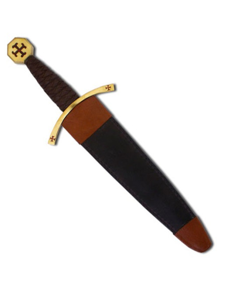 poignard templier avec fourreau