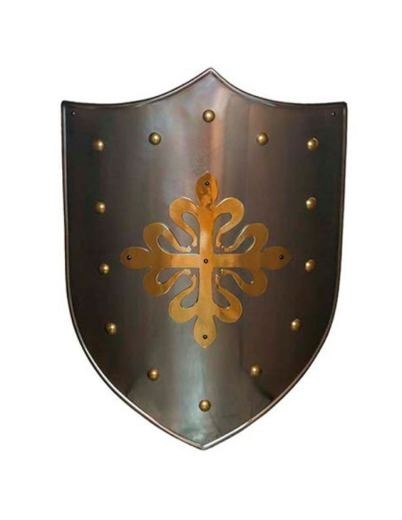Bouclier Croix Calatravos laiton