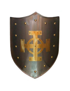Bouclier croix celtique en laiton