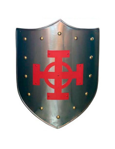 Bouclier Croix Celtique Rouge